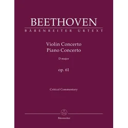 BEETHOVEN:VIOLIN CONCERTO OP.61 CRITICAL COMMENTARY