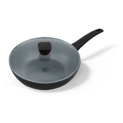BE Living Wok tava s poklopcem Delight Black 28 cm
