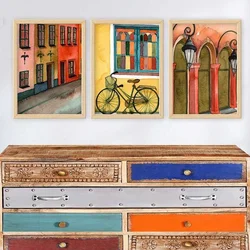 Wallity Uramljena slika 3NTC_255218_5575, 55x75 cm, 3 dela