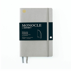 LEUCHTTURM1917 Mala bilježnica MONOCLE by LEUCHTTURM1917 Paperback Softcover Notebook - B6+, meki povez, točkasto, 117 stranica - Light Grey