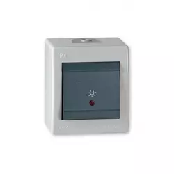 Aling-Conel taster sklopka za svetlo sa indikacijom 10A 250V~ IP44, antracit