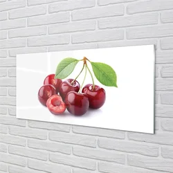 tulup.si Slika na steklu Češnje 100x50 cm 4 obešalnika