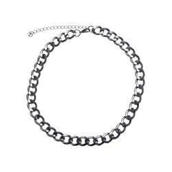 Large Chain Necklace - Silver Color