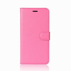 Eleganten etui/ovitek Litchi za Huawei P20 Lite iz umetnega usnja-roza