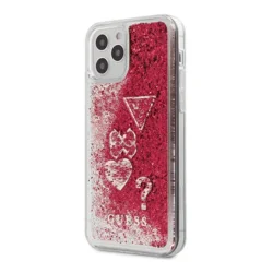 Guess Maska za telefon Faceplate Liquid Glitter za iPhone 12 Pro Max, Ružičasta