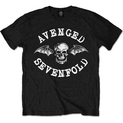 Avenged Sevenfold Classic Deathbat Blk T Shirt: S