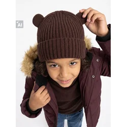Sinsay - Kapa tipa beanie sa mešavinom viskoze sa ušima - braon