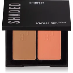 BPerfect Shaded Powder Bronzer & Blush Duo bronzer in rdečilo odtenek 01 Light 7 g