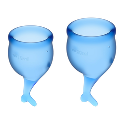 SATISYFER Menstrualne čašice Feel Secure, 2 komada, Plave