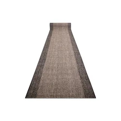 RugsX Preproga v videzu sisala SION 6053 Okvir, plosko tkanje črna/rjava 100 100x730 cm, (5000342807)