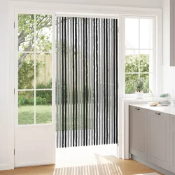 Zavjesa protiv insekata Chenille Siva i crna 100 x 200 cm