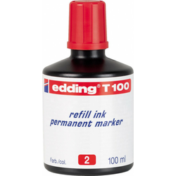 Edding permanent mastilo T-100, 100ml crvena ( 08MM10D )