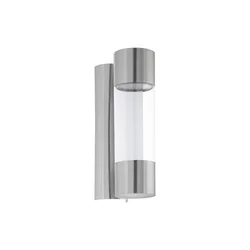 Eglo Robledo spoljna zidna lampa/2, led, 2x3,7w, inox/plastika