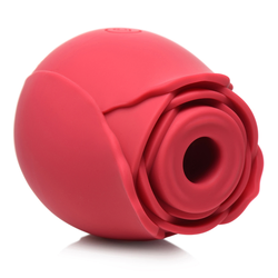 Bloomgasm 10X Wild Rose Red Silicone Suction Clit Stimulator Red