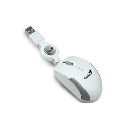 Genius Micro Traveler USB optična miška, bela