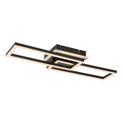 Rabalux Plafonjera Ramin, LED, Sa daljinskim, 30W, 3000-6500K, 60x22cm, Crna