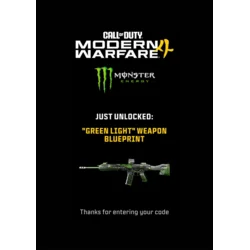 Monster Energy X Call of Duty: MODERN WARFARE 4 - Green Light Weapon Blueprint Skin (DLC) (PS4/PS5/XBOX ONE/XBOX SERIES X/PC) Official Website Key GLOBAL