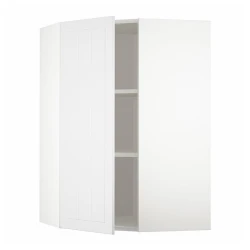 METOD Ugaoni zidni element s policama, bela/Stensund bela, 68x100 cm