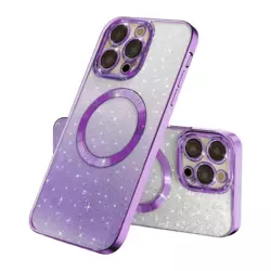 Maska Mag Case Electroplated za iPhone 16 Pro Max ljubicasta