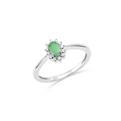 DIAMANT LETERNEL Prstan srebrna