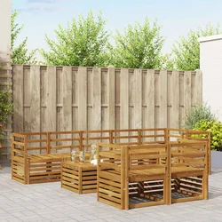 Setovi sofa 9 pcs Prirodna Čvrsto drvo akacije
