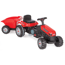 Pilsan igračka traktor sa prikolicom, crna