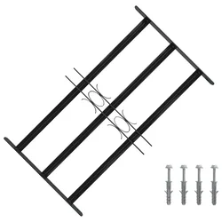 Rešetka za prozor 75.5 x 45 cm Čelik s prahom premazan Crna