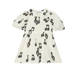 MINI RODINI Vsakodnevna obleka 2525012610 Bela Regular Fit