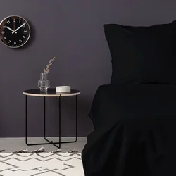 De Black Black Satin Super King Posteljina Set