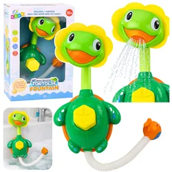 Igrača za kopanje LEAN TOYS Želva z ribico, pršilnik, priseski