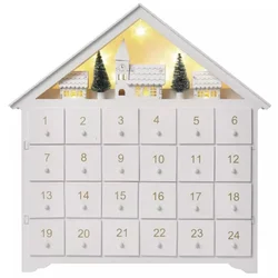 LED adventski kalendar 8xLED/2xAA bela