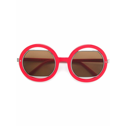 Marni Eyewear-round frame sunglasses-women-Red
