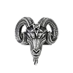 Prstan ALCHEMY GOTHIC - Baphomet - Kositer - R239