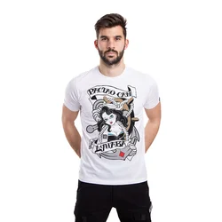 011Shop Muška majica kratkih rukava Rastao sam pored Dunava, Bela