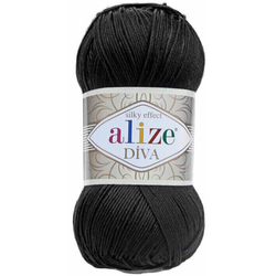 Preja DIVA - 100 g / 350 m - črna