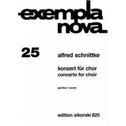 SCHNITTKE:CONCERTO FOR CHOIR VOCAL SCORE