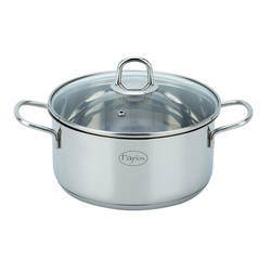 Kozica nizka s pok.20cm Optima,inox18/10 - Fajnox - WEB ARIESSA