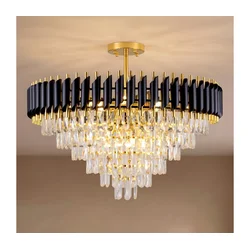 BRILAGI - Plafonski luster ECLIPSE 12xE14/10W/230V prečnik 78 cm zlatna/crna