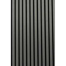 Polydecor Akustični zidni panel Premium Dark Grey, 2700x600x21mm, Tamnosivi