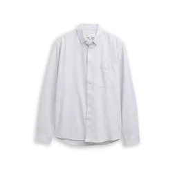 TOM TAILOR DENIM Srajca svetlo siva/črna