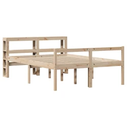 Krevet za starije s uzglavljem 140x190 cm od borovine