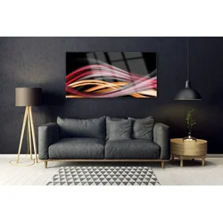 tulup.si Steklena slika Abstrakcija graphics 140x70 cm 2 obešalnika