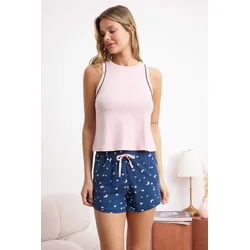Trendyol Milla ženski set pidžama Thmss26Pt00080, Pink-Dark blue