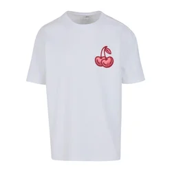 Mister Tee Majica Cherry Good roza/rdeča/črna/bela