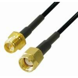 Transmedia CWK 2-5 WLAN Antenna Cable SMA reversed male to reversed SMA female gold plated 5,0 m (TRN-CWK2-5L)