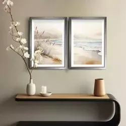 Wallity Dekorativne uramljene slike, 38x53cm, 2 komada, Šarene