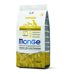 MONGE Suva hrana za pse All Breeds Adult piletina&pirinač&krompir 2.5kg