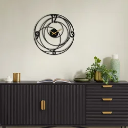 Wallity Zidni sat 49x49cm Crni