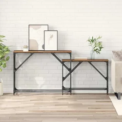 Konzolna stolica 2 pcs Staro drvo 100 x 28 x 75 cm