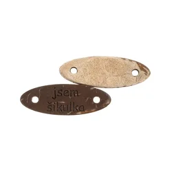 Obliž I am a chic kokos 28x10mm - komplet 2 - 28x10 mm - rjava